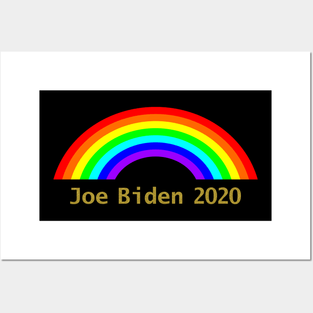 Joe Biden Rainbow Wall Art by ellenhenryart